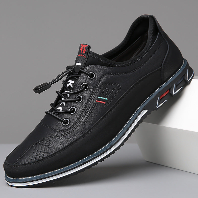 Jaziel | Men's Sporty Leather Casual Sneakers