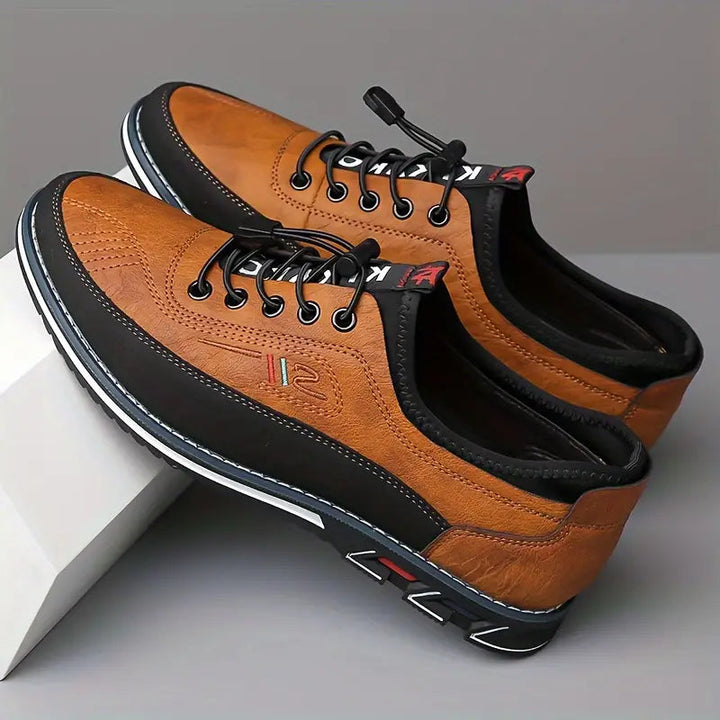 Jaziel | Men's Sporty Leather Casual Sneakers