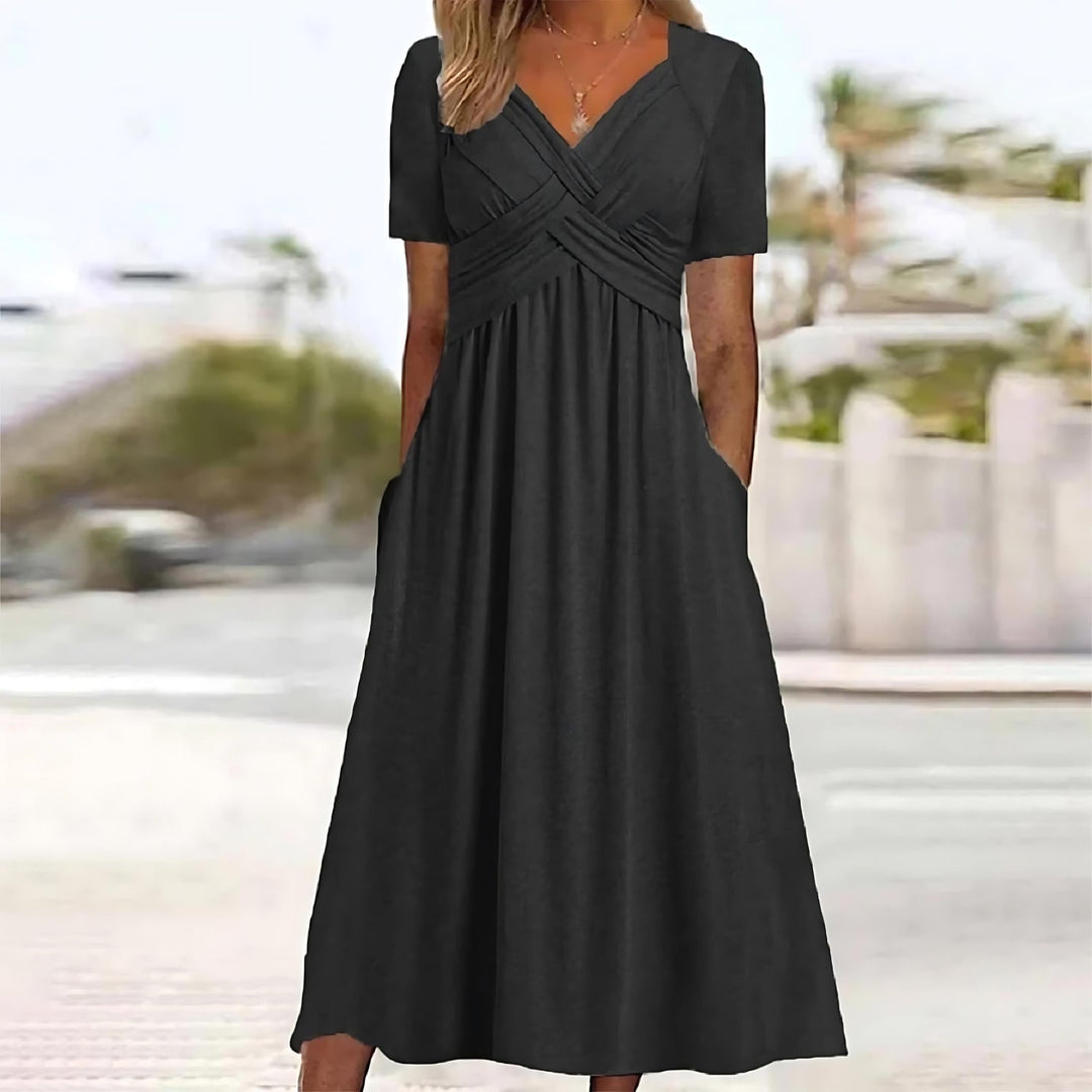 Emma | Elegant A-Line Midi Dress