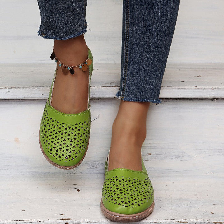 CAROL | Women's Perforated Orthopedic Flats — All-Day Comfort