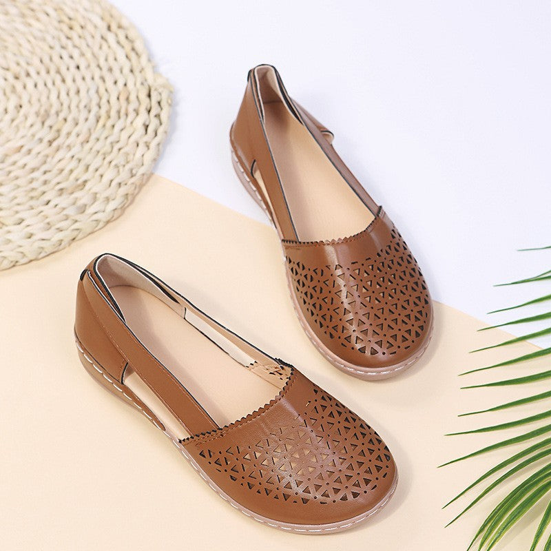CAROL | Women's Perforated Orthopedic Flats — All-Day Comfort