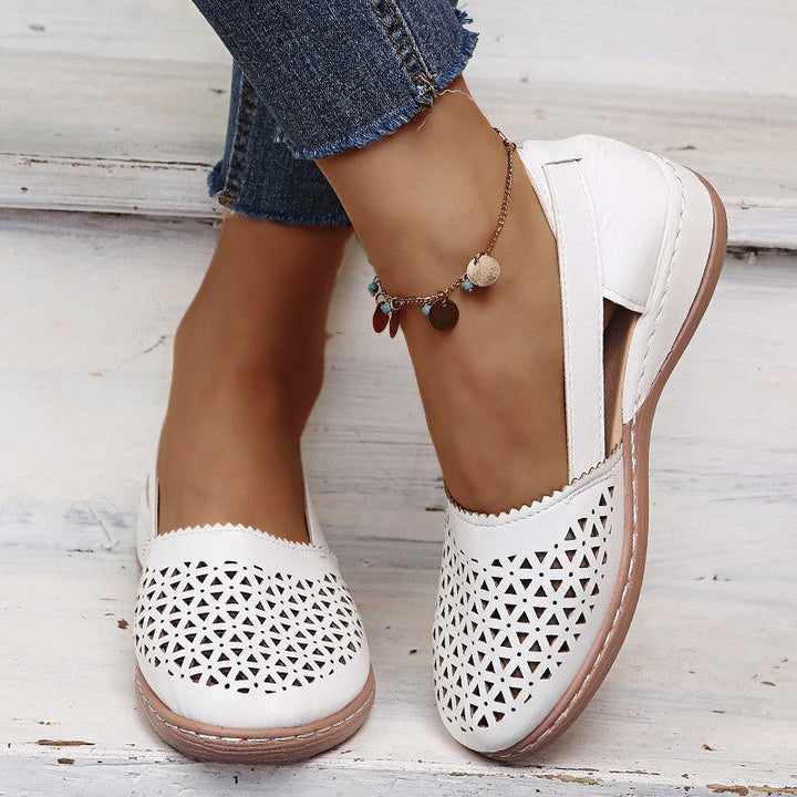 CAROL | Women's Perforated Orthopedic Flats — All-Day Comfort