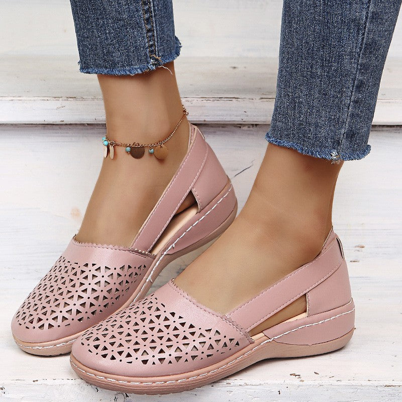 CAROL | Women's Perforated Orthopedic Flats — All-Day Comfort