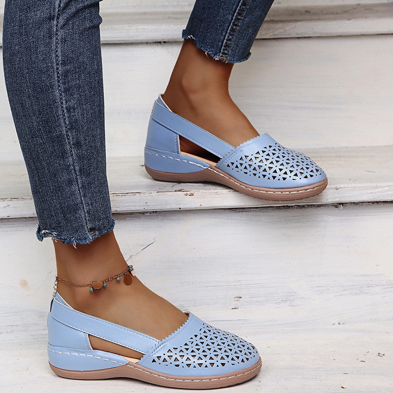 CAROL | Women's Perforated Orthopedic Flats — All-Day Comfort