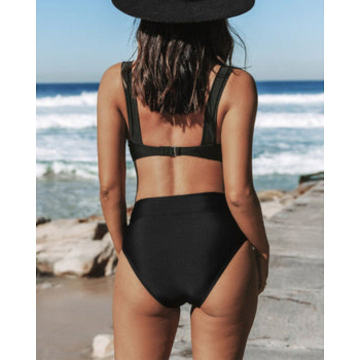 Hilda™ | High-Waist Solid Swimsuit
