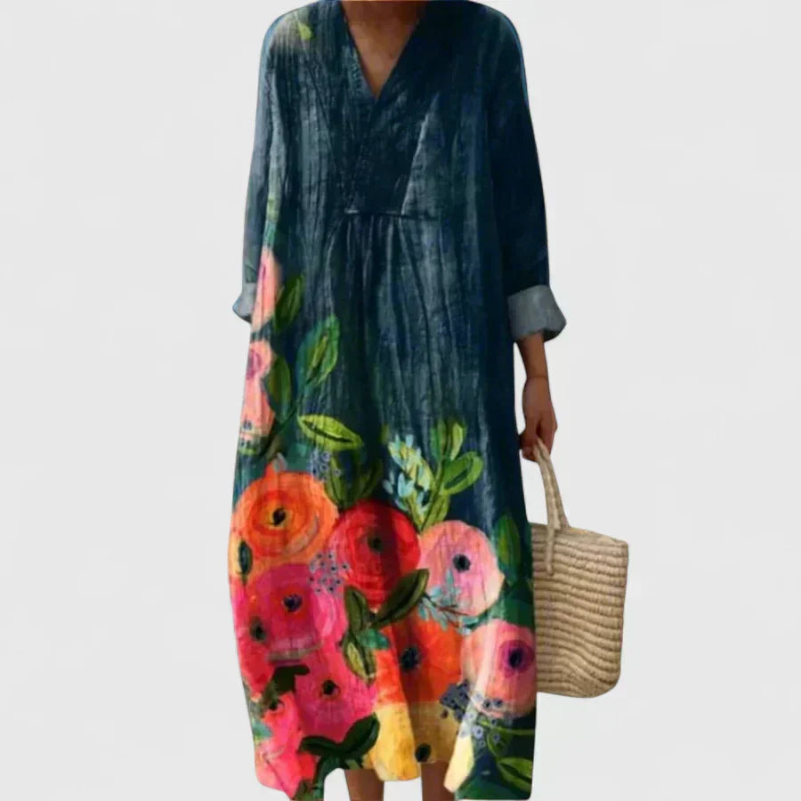 Taylynnne | Women's Elegant Floral Maxi Dress — Relaxed Fit