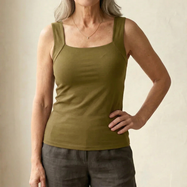 Lydia | Built-In Comfort Bra Tank Top