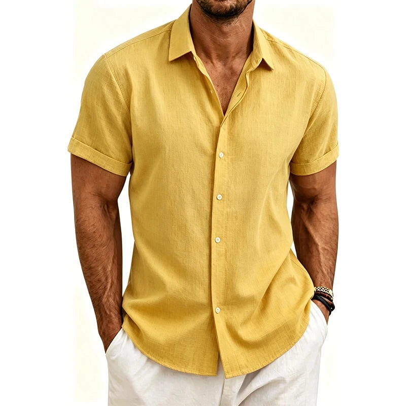 Daniel | Lightweight Henley Beach Shirt