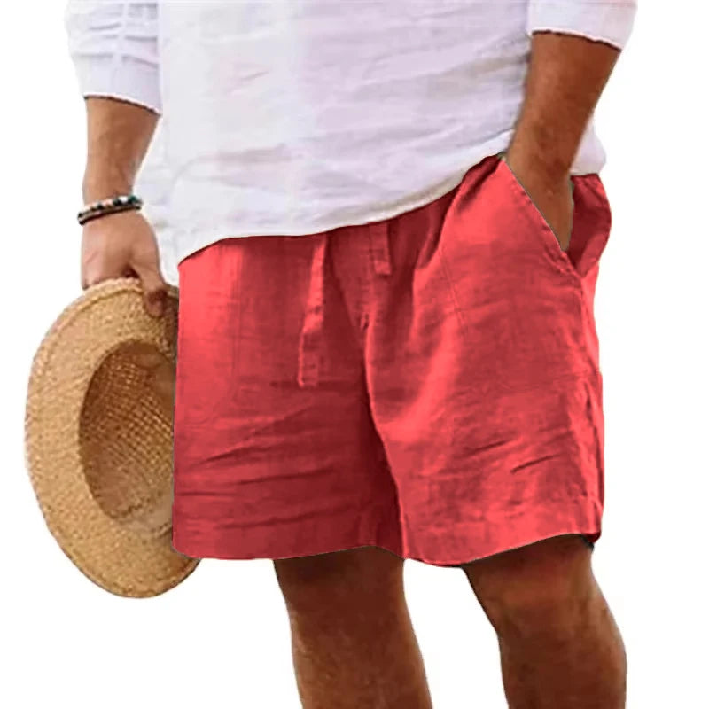 Nieuwe heren katoenen effen kleur korte lichtgewicht gymbroek oversized strandshorts heren jogging sport grote korte homme