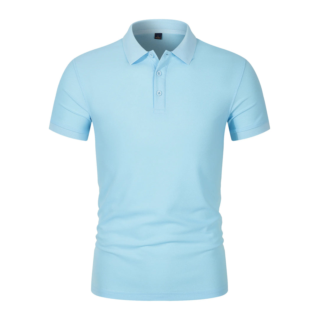 2025 Hot Sale Heren Zomer Casual Ademend Comfortabel Poloshirt Heren Effen Kleur Hoge Kwaliteit Korte Mouw T-shirt
