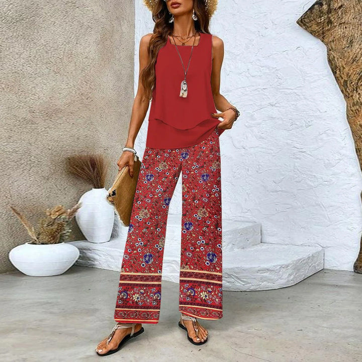 Katherine | Women's Elegant Two-Piece Summer Set — Loose Fit