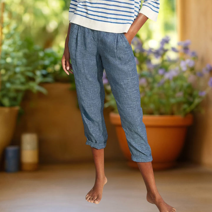 Grace | Straight-Leg Cotton Trousers