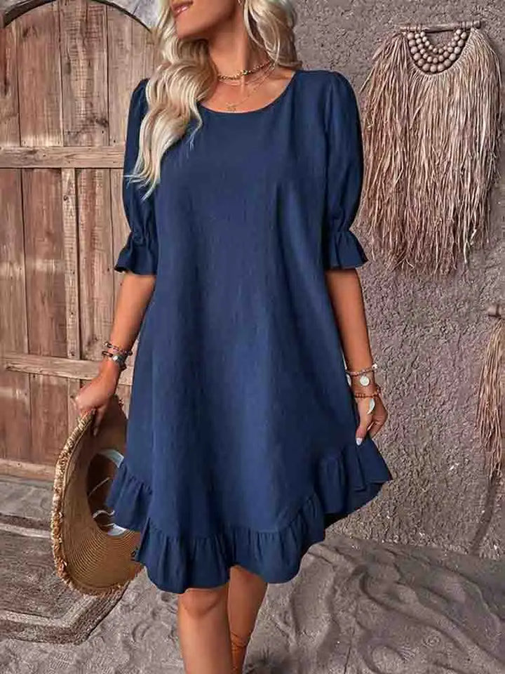 Sally | Women's Ruffle Summer Dress — Relaxed Fit