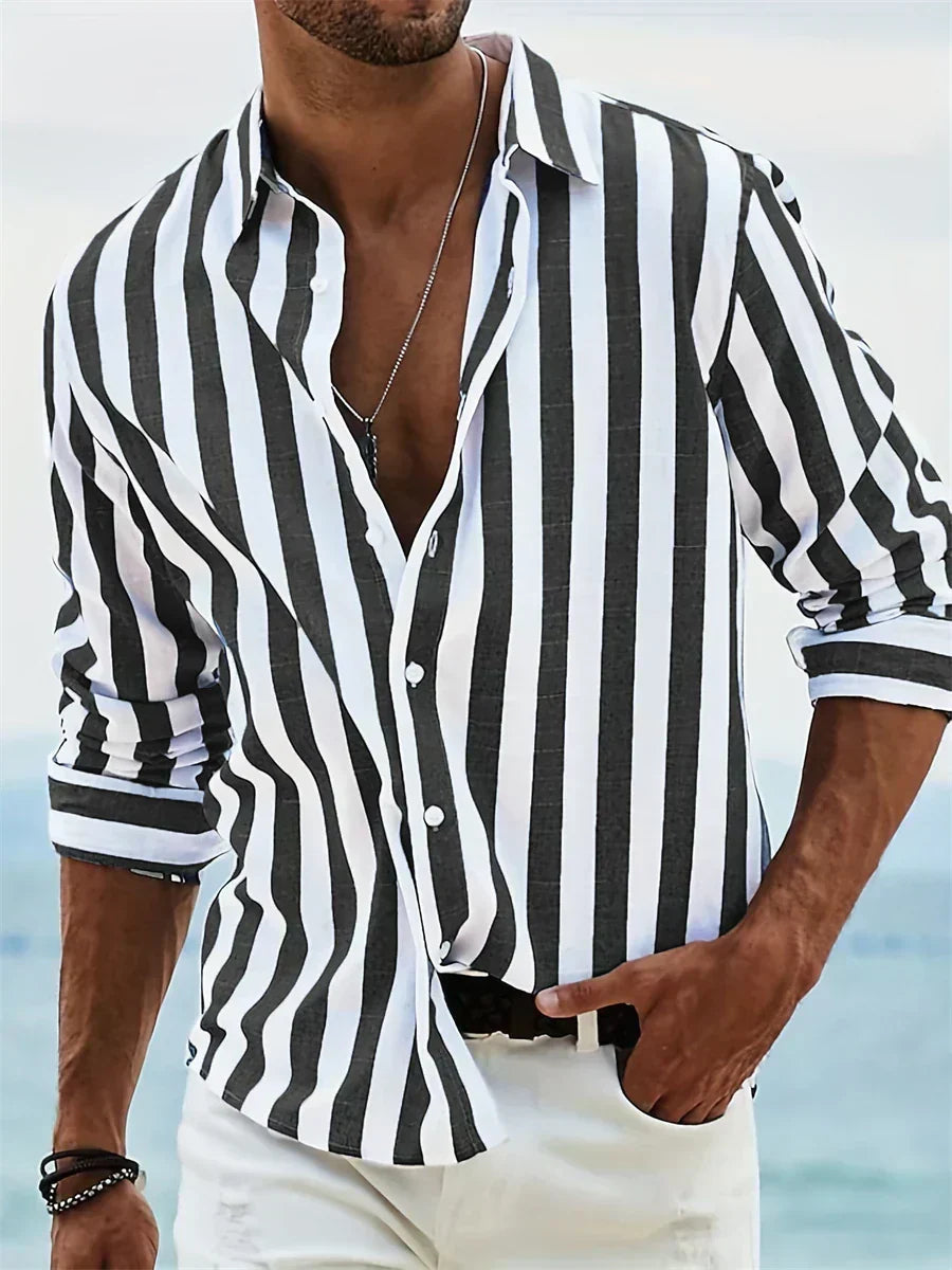 Aaron | Striped Summer Shirt