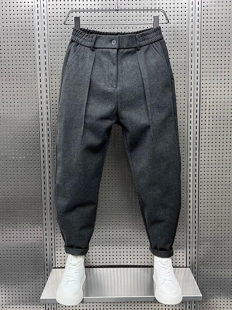 Matthew | Classic Textured-Look Pants