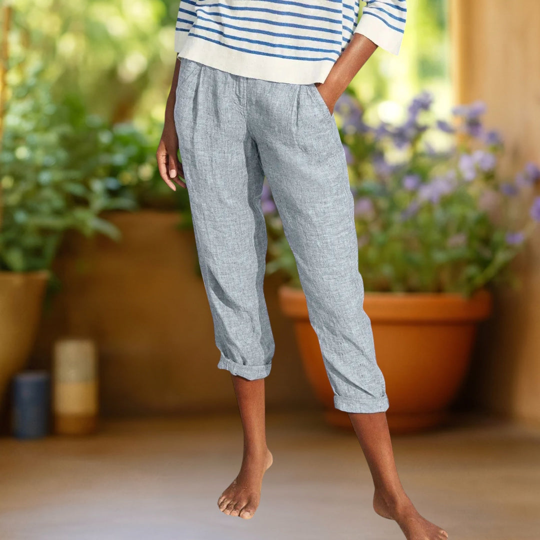 Grace | Straight-Leg Cotton Trousers