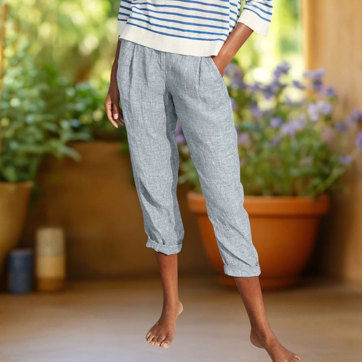 Grace | Straight-Leg Cotton Trousers