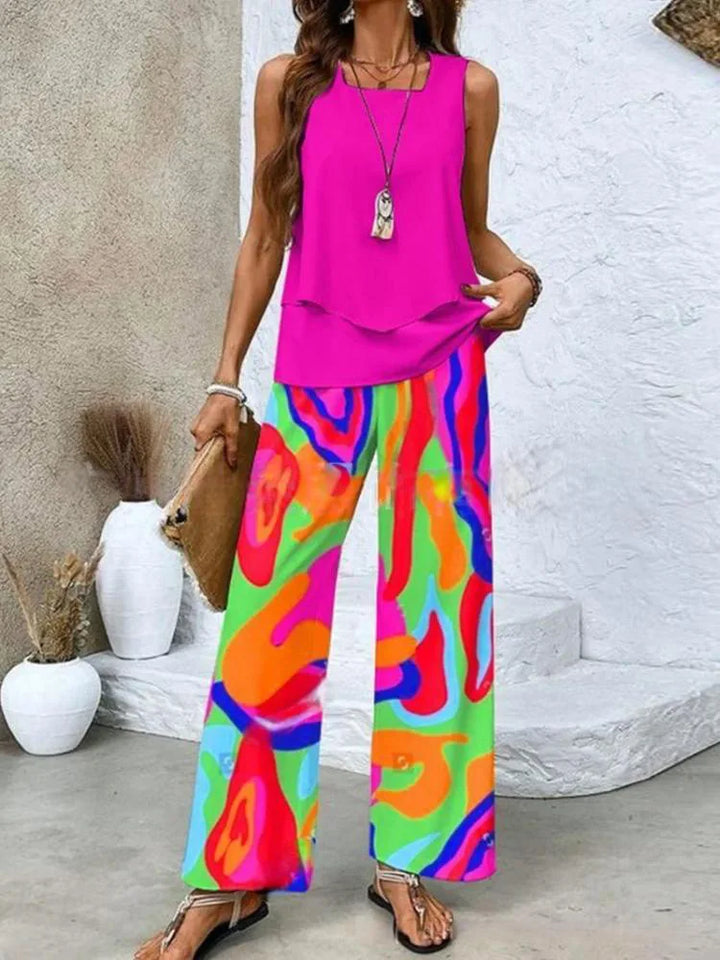 Katherine | Women's Elegant Two-Piece Summer Set — Loose Fit