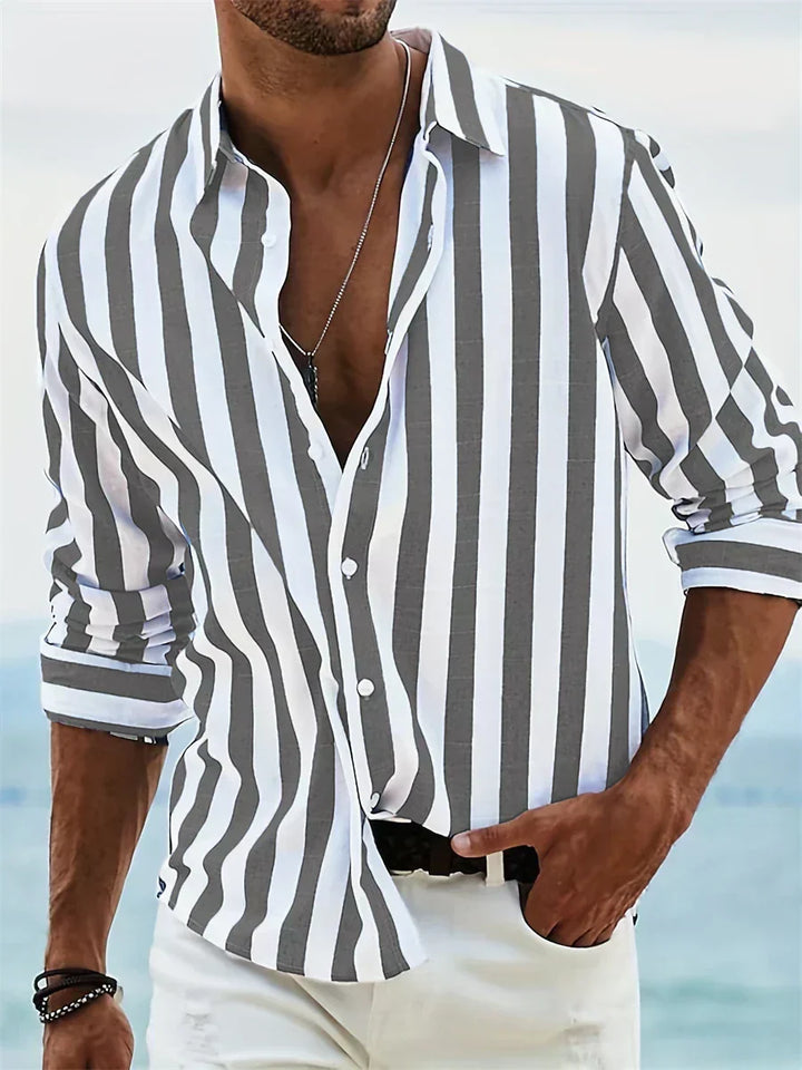 Aaron | Striped Summer Shirt