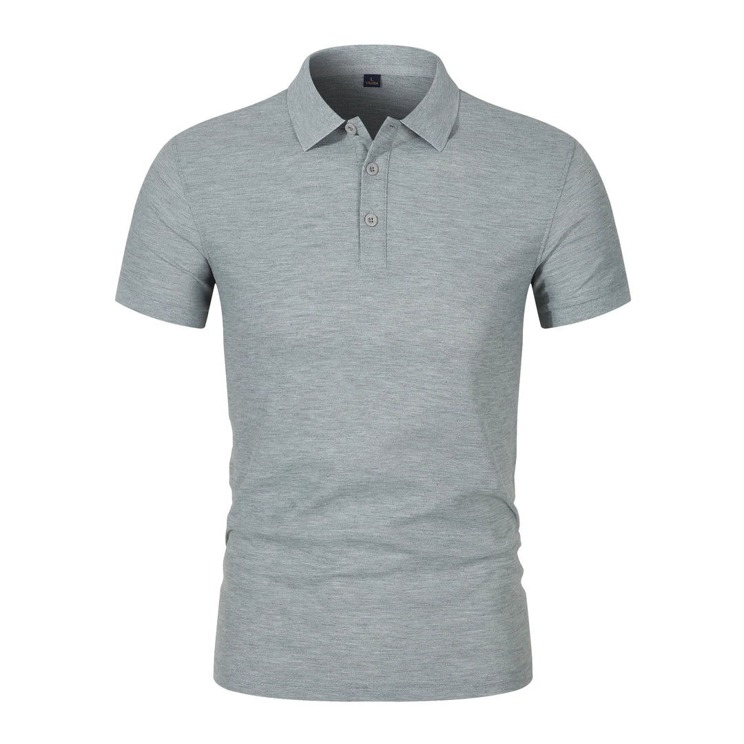 2025 Hot Sale Heren Zomer Casual Ademend Comfortabel Poloshirt Heren Effen Kleur Hoge Kwaliteit Korte Mouw T-shirt