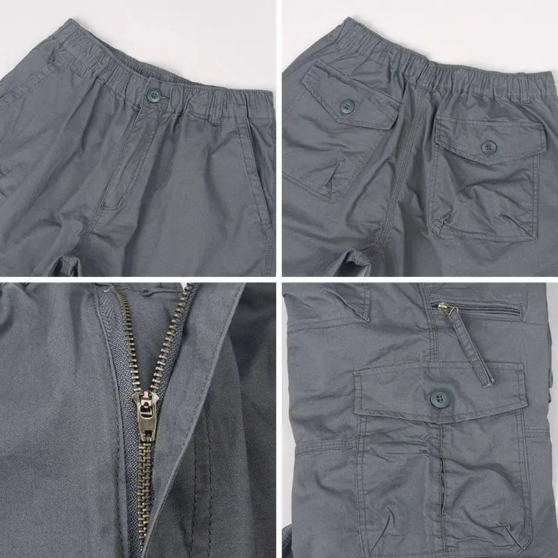 Michael | Long Cotton Cargo Shorts