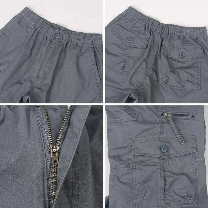 Michael | Long Cotton Cargo Shorts