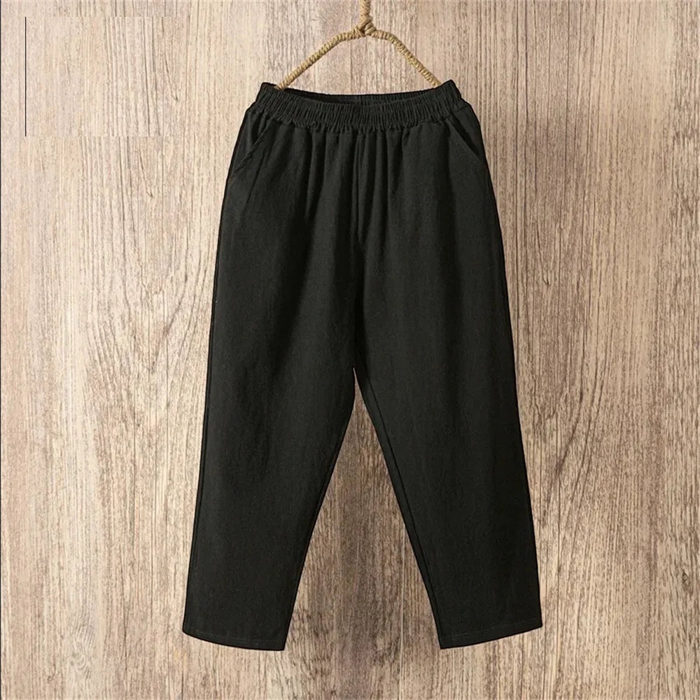 Camila | Linen Wide-Leg Capri