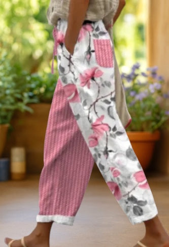 Madison | Boho Print Ankle Trousers