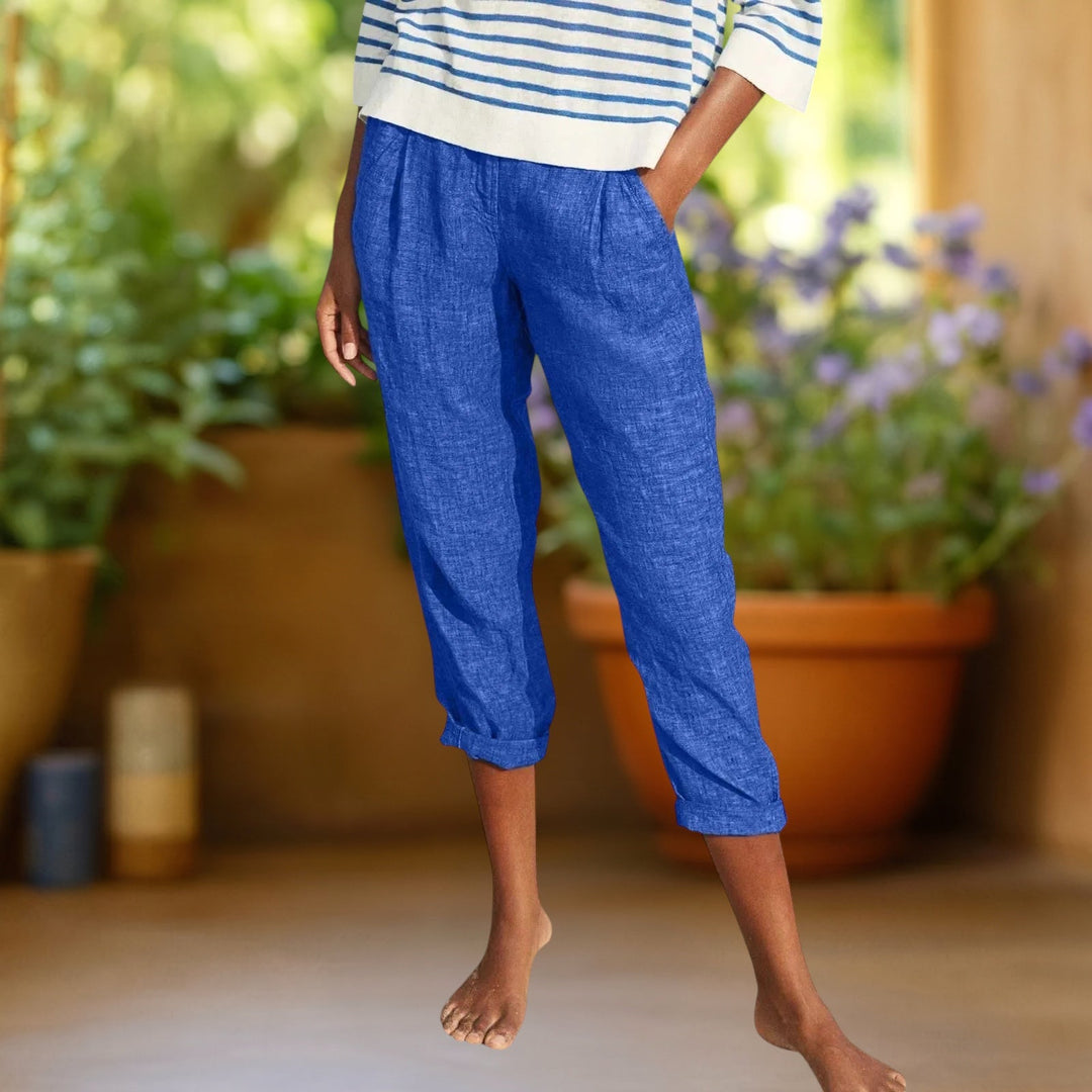 Grace | Straight-Leg Cotton Trousers