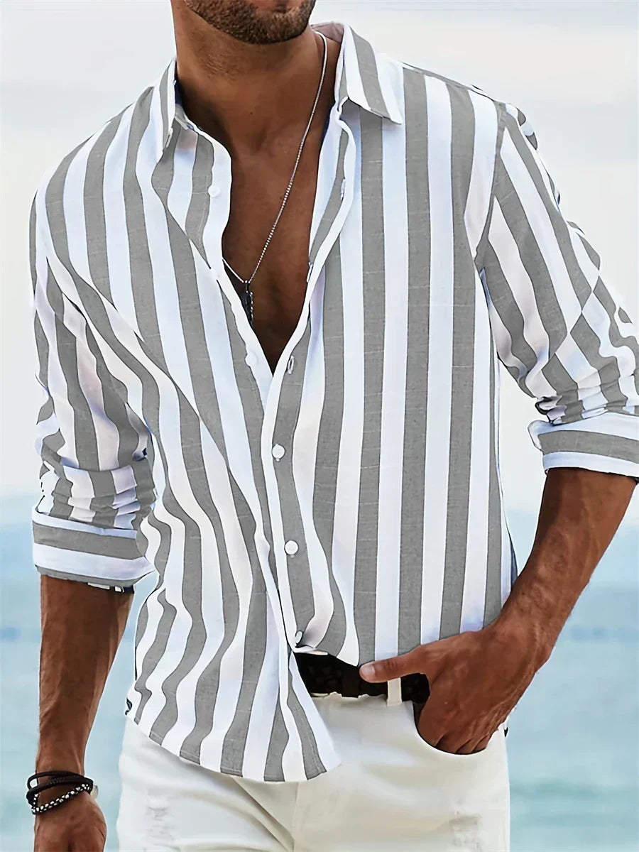 Aaron | Striped Summer Shirt