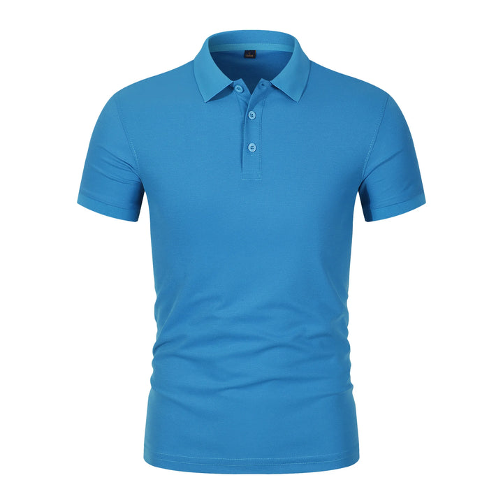 2025 Hot Sale Heren Zomer Casual Ademend Comfortabel Poloshirt Heren Effen Kleur Hoge Kwaliteit Korte Mouw T-shirt
