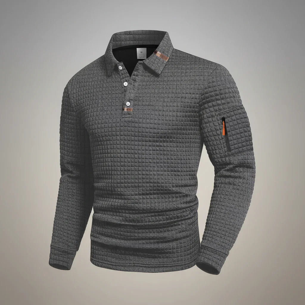 Linden - Women's Textured Polo Shirt — Elegant Comfort