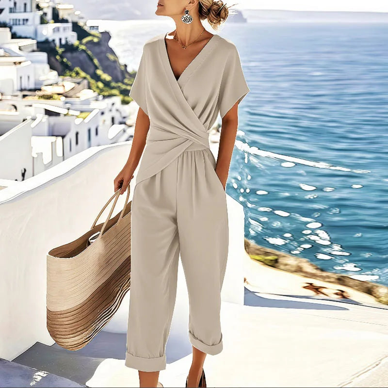 Lorraine | Women's Elegant Two-Piece Wrap-Front Set