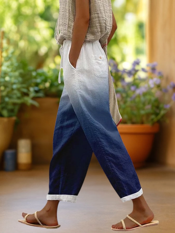 Madison | Boho Print Ankle Trousers
