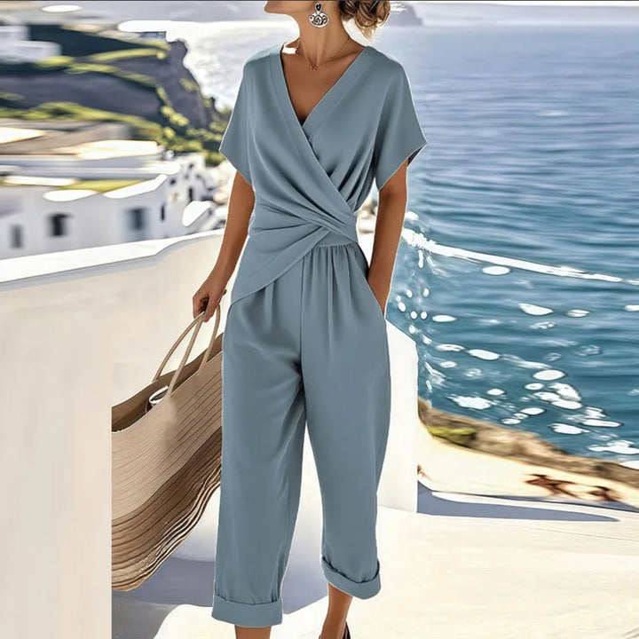 Lorraine | Women's Elegant Two-Piece Wrap-Front Set