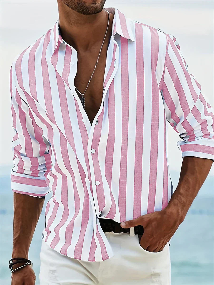 Aaron | Striped Summer Shirt