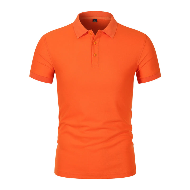 2025 Hot Sale Heren Zomer Casual Ademend Comfortabel Poloshirt Heren Effen Kleur Hoge Kwaliteit Korte Mouw T-shirt