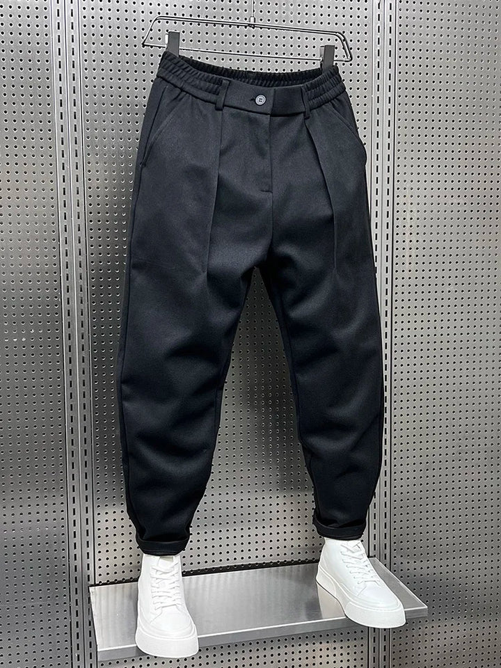 Matthew | Classic Textured-Look Pants