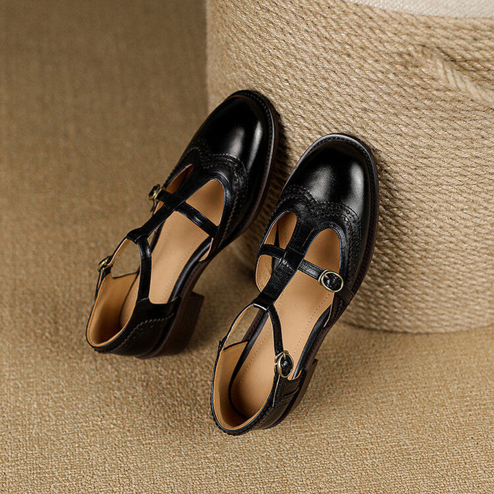 Elodie | Lucienne Leather Mary Janes