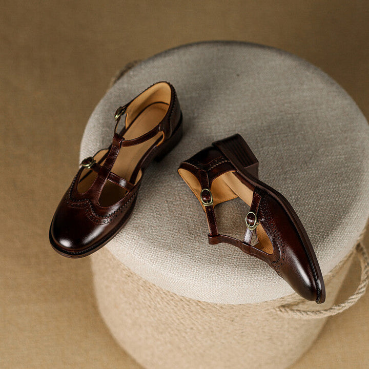 Elodie | Lucienne Leather Mary Janes