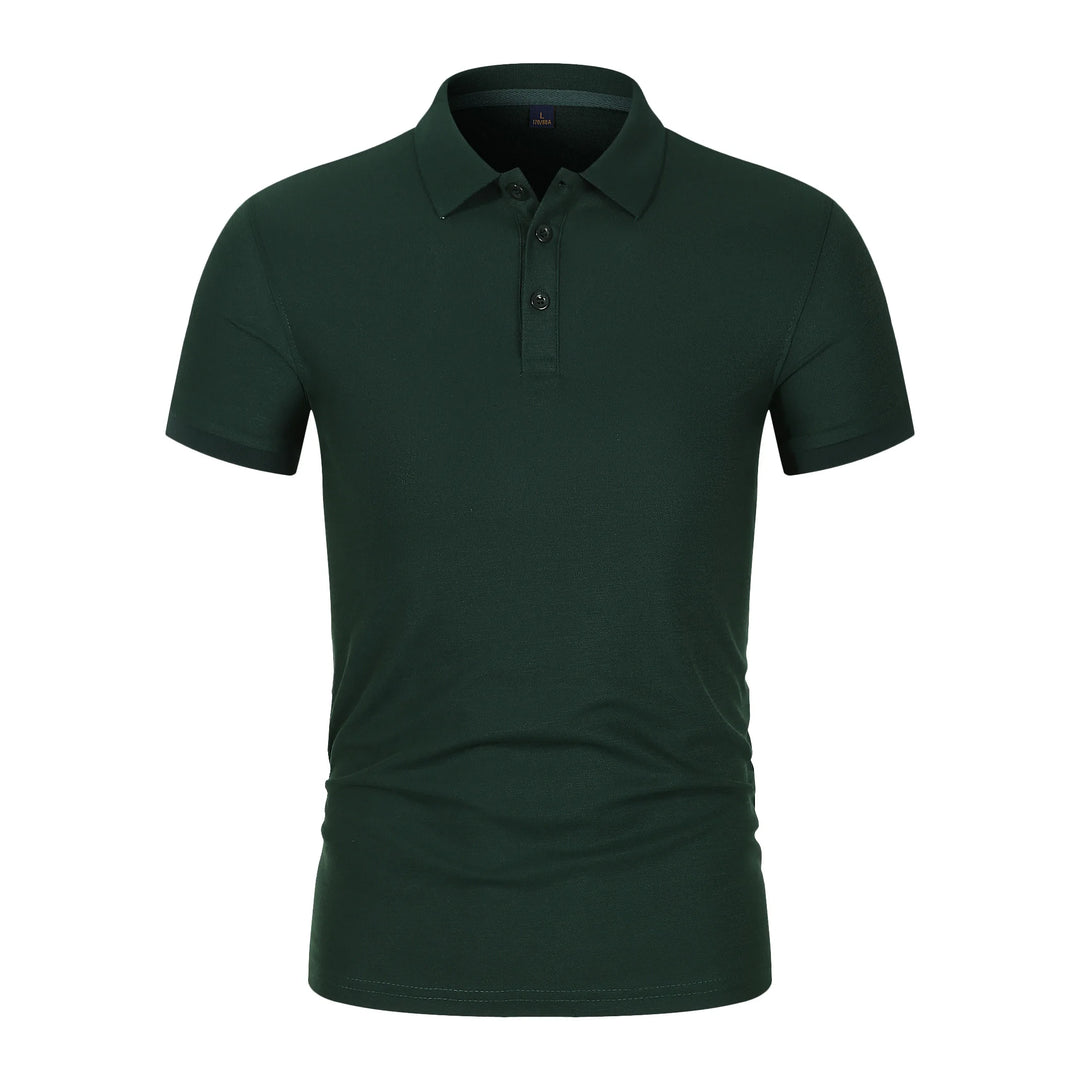 2025 Hot Sale Heren Zomer Casual Ademend Comfortabel Poloshirt Heren Effen Kleur Hoge Kwaliteit Korte Mouw T-shirt