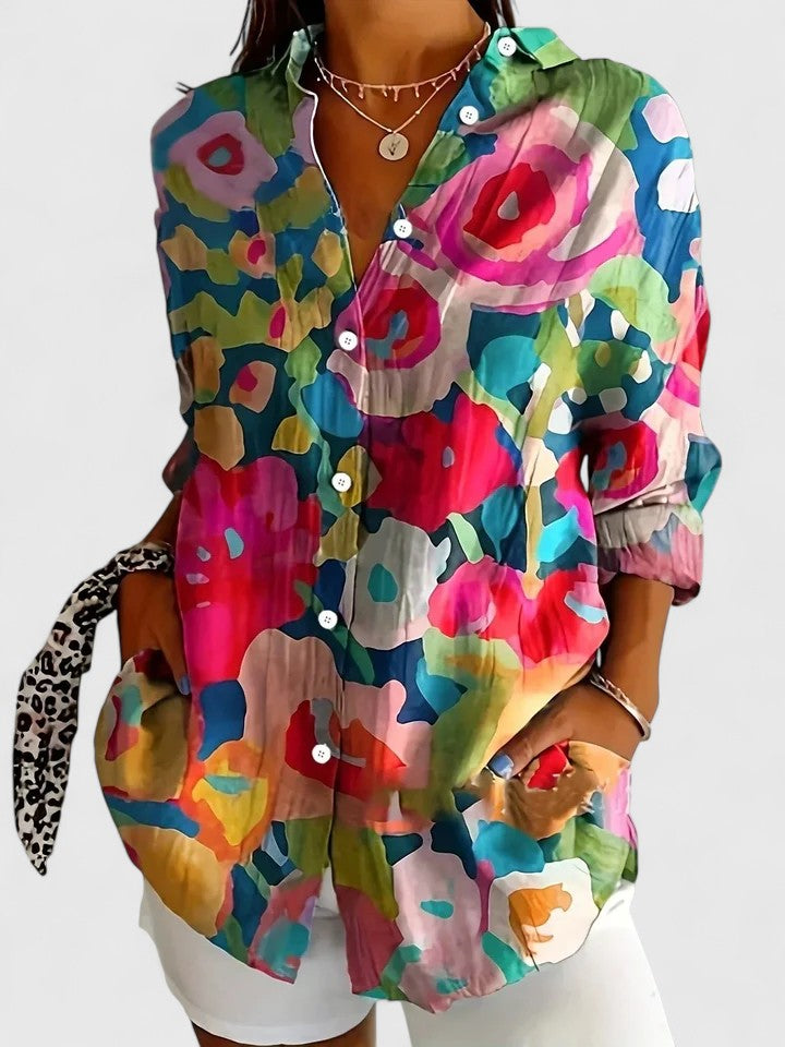 Anica | Women's Printed Blouse — Versatile Everyday Style