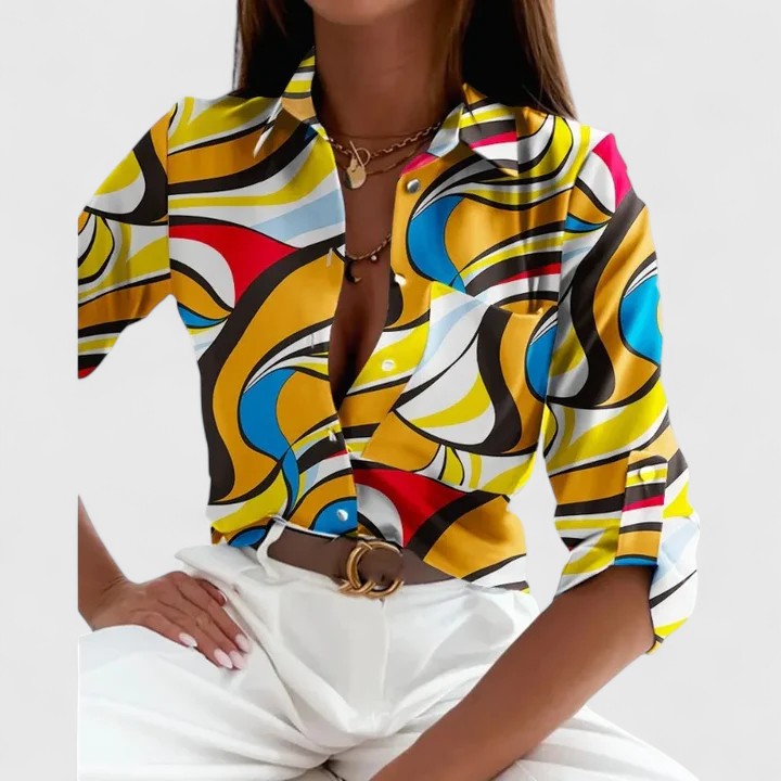 Lisette | Elegant Long Sleeve Blouse