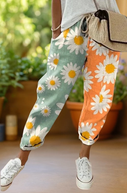 Madison | Boho Print Ankle Trousers