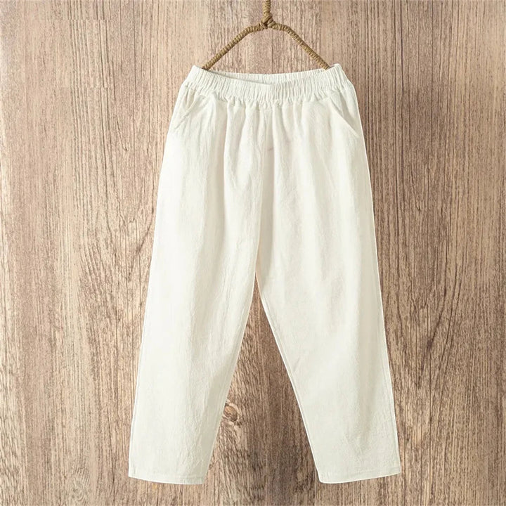 Camila | Linen Wide-Leg Capri
