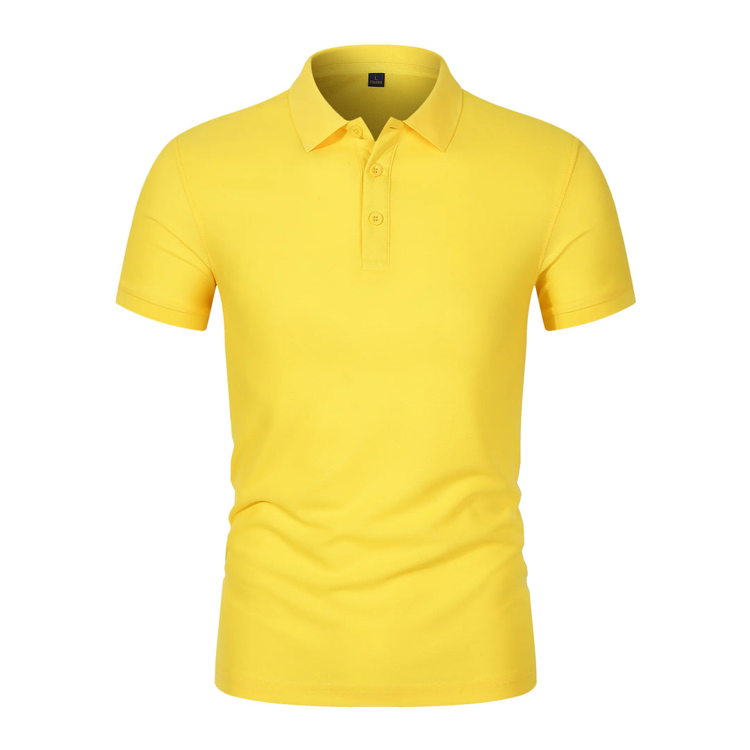 2025 Hot Sale Heren Zomer Casual Ademend Comfortabel Poloshirt Heren Effen Kleur Hoge Kwaliteit Korte Mouw T-shirt