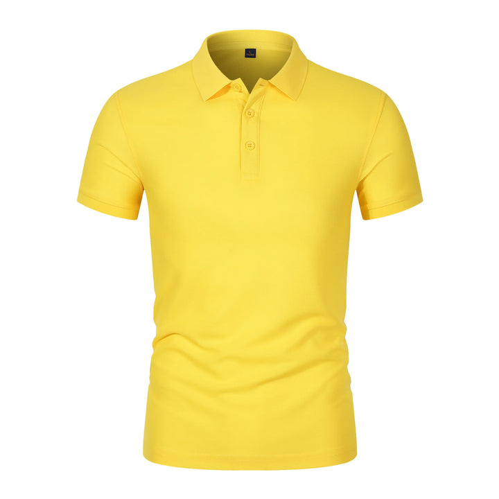 2025 Hot Sale Heren Zomer Casual Ademend Comfortabel Poloshirt Heren Effen Kleur Hoge Kwaliteit Korte Mouw T-shirt