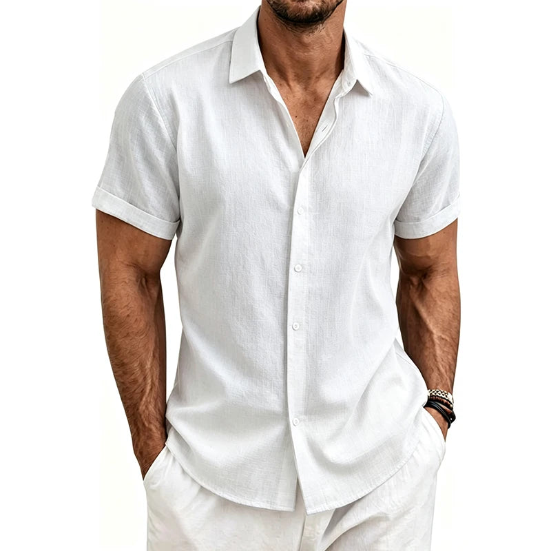 Daniel | Lightweight Henley Beach Shirt