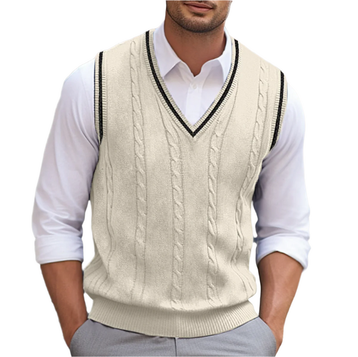 Bernard | Classic V-Neck Sweater Vest for Men