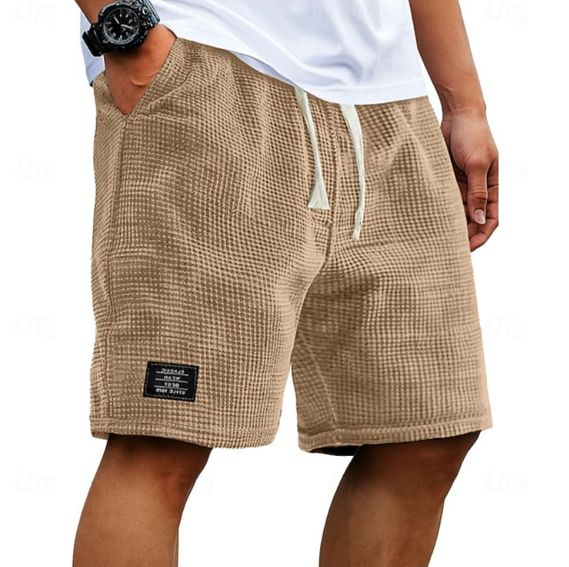 Jayden | Casual Waffle Summer Shorts